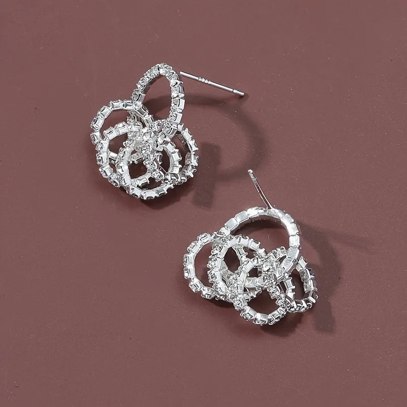 2PC Simple and Fashionable U-shaped Earrings Exquisite Women's Daily Leisure Party Earrings Outdoor Festival Gifts-030