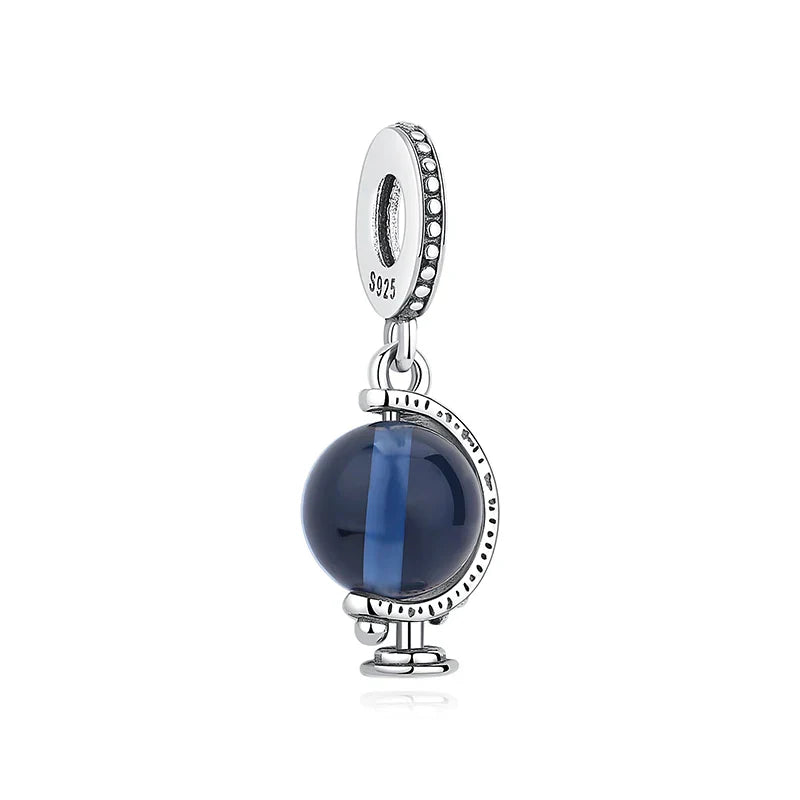 Original 925 Sterling Silver Charms Love Heart Turtle Murano Glass Pendant Beads Fit Pan Bracelet Necklace Jewelry For Women