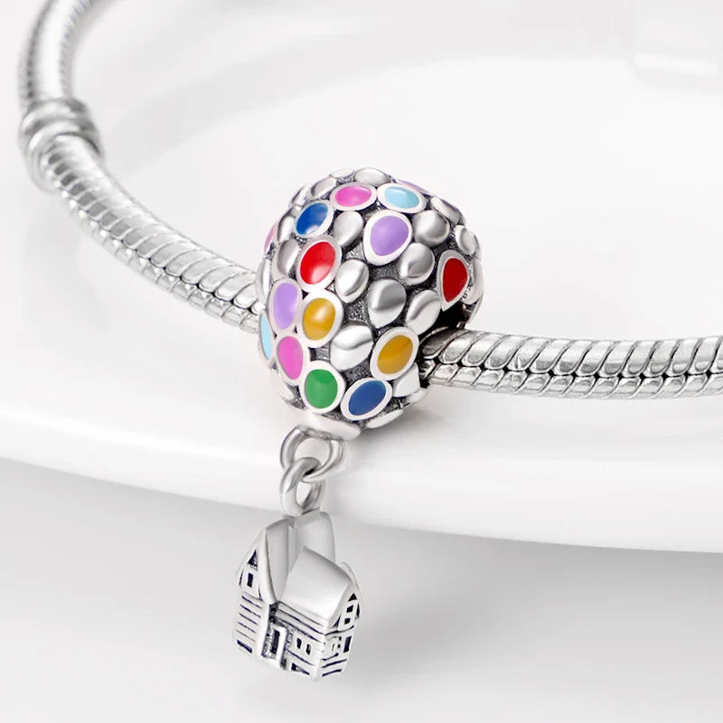 2024 Original New in Romantic Retro Classic Series Lotus Charm Beads Fits Pandach Bracelet Women 925 Silver Pendant Bead Jewelry